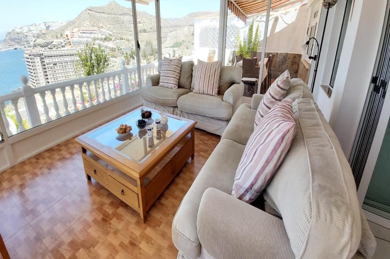 Sunset Balcony With Ocean Views Villa Mogan Exterior photo