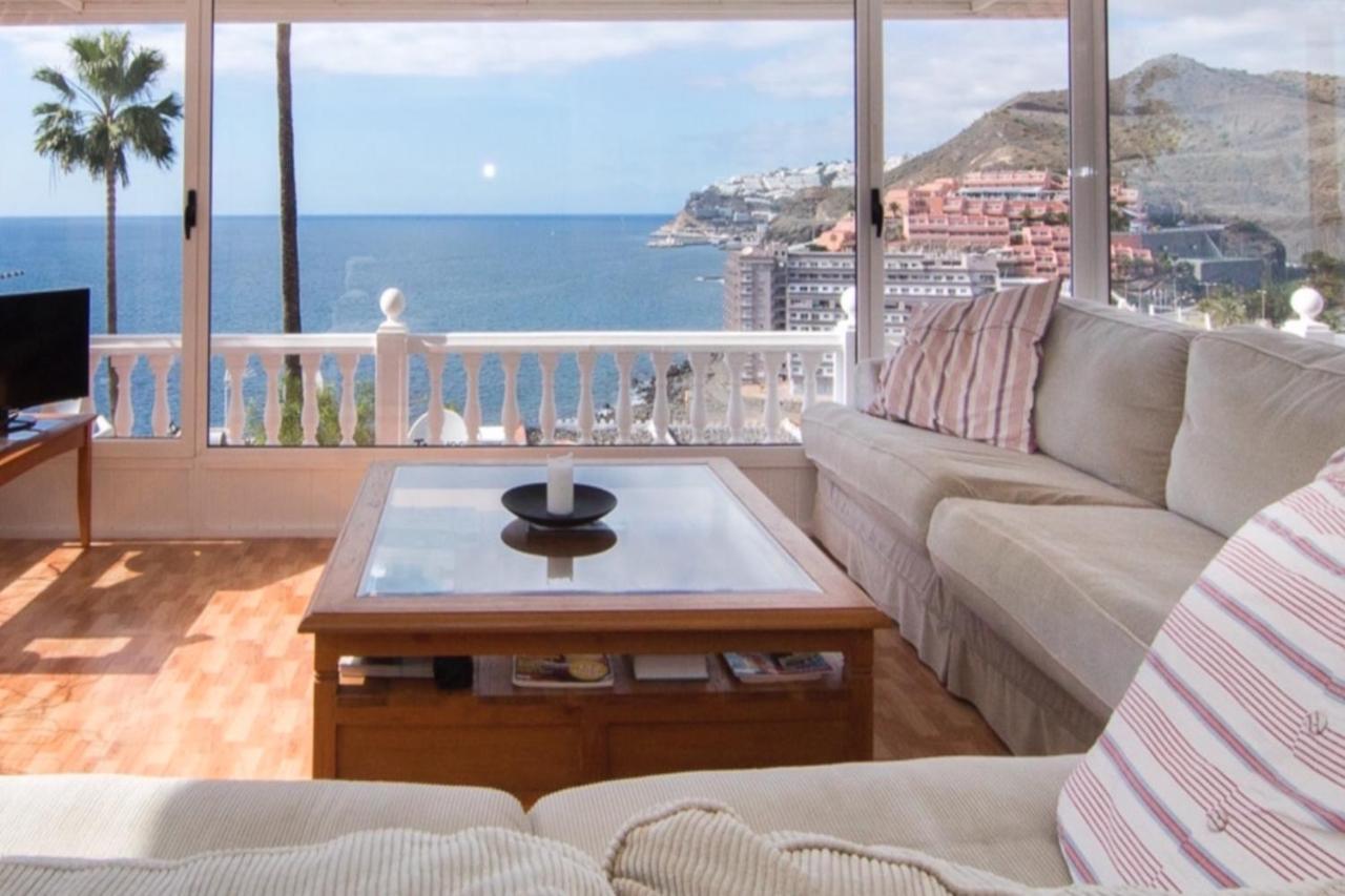 Sunset Balcony With Ocean Views Villa Mogan Exterior photo