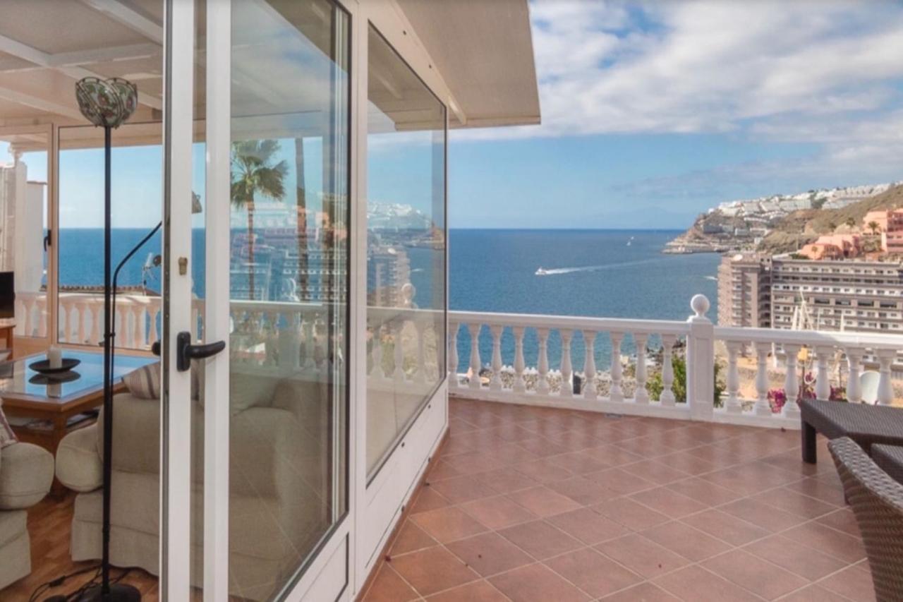 Sunset Balcony With Ocean Views Villa Mogan Exterior photo